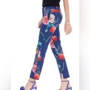 Banana Republic Avery  Pants - Navy and Pink Floral